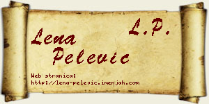 Lena Pelević vizit kartica